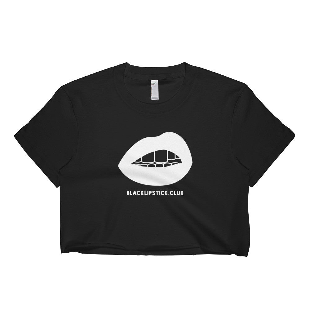 BL.c Lippie Logo Crop Tee - Black Lipstick Club