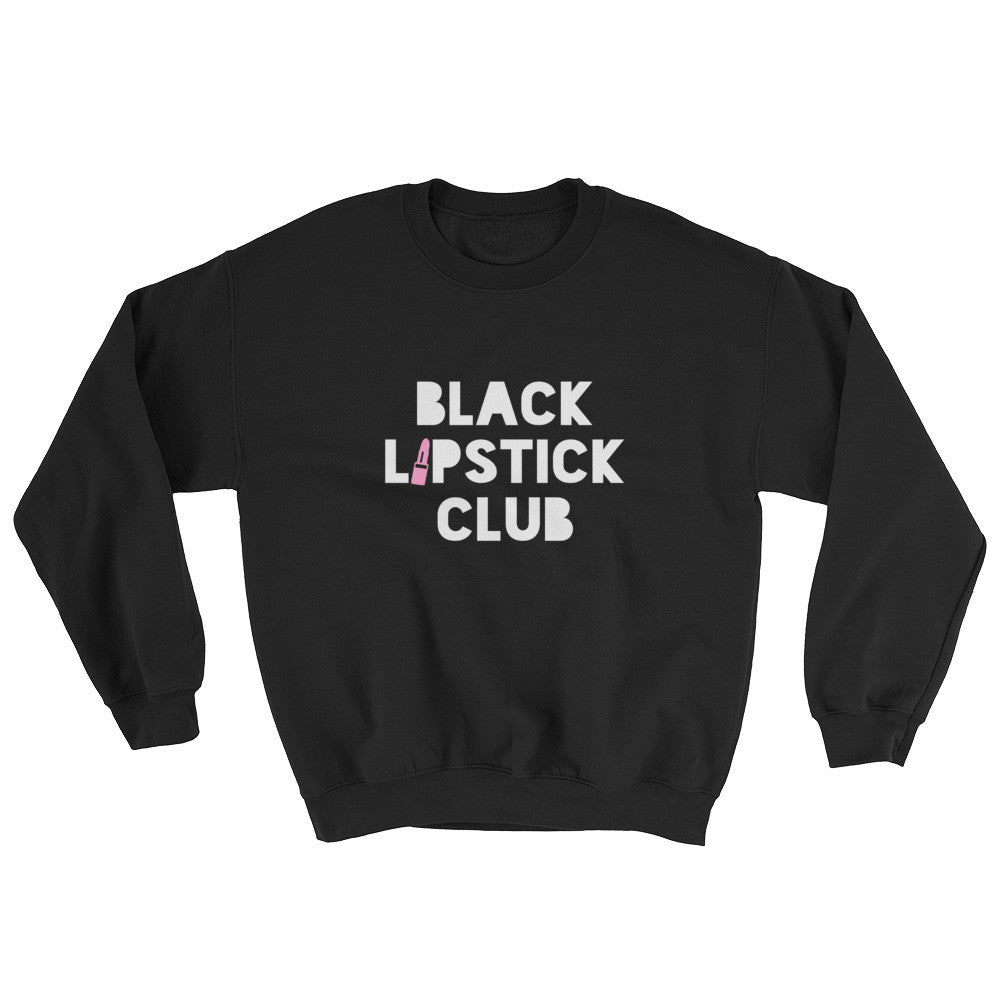 BL.c Stack 'Em Up Logo Sweatshirt - Black Lipstick Club