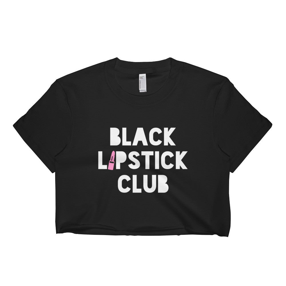 BL.c Stack 'Em Up Logo Crop Tee - Black Lipstick Club