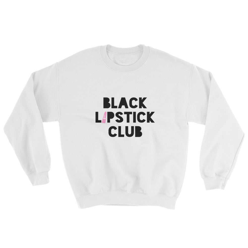 BL.c Stack 'Em Up Logo Sweatshirt - Black Lipstick Club